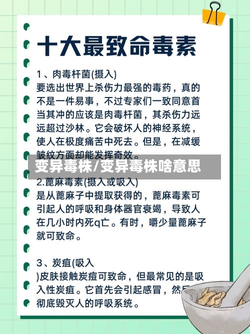 变异毒株/变异毒株啥意思