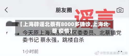 【上海辟谣北蔡有8000多确诊,上海北蔡 疫情】-第2张图片