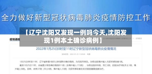 【辽宁沈阳又发现一例吗今天,沈阳发现1例本土确诊病例】