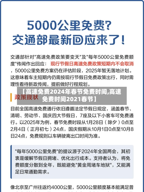 【高速免费2024年春节免费时间,高速免费时间2021春节】