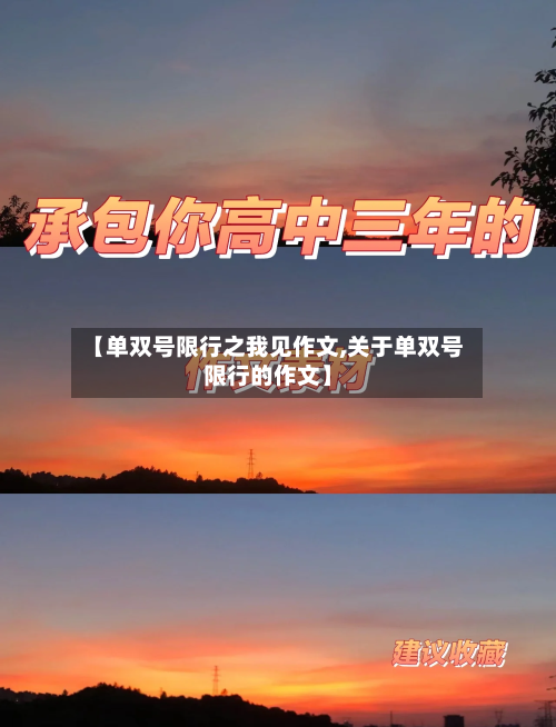 【单双号限行之我见作文,关于单双号限行的作文】