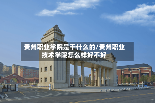 贵州职业学院是干什么的/贵州职业技术学院怎么样好不好-第3张图片