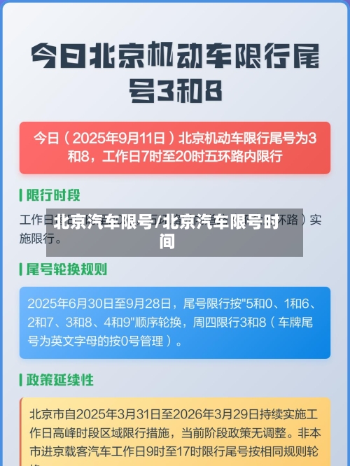北京汽车限号/北京汽车限号时间-第3张图片