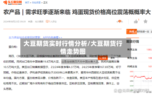 大豆期货实时行情分析/大豆期货行情走势图