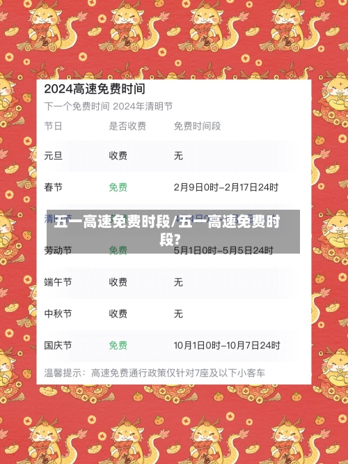 五一高速免费时段/五一高速免费时段?-第2张图片