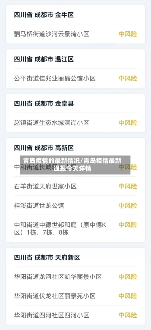 青岛疫情的最新情况/青岛疫情最新通报今天详情-第3张图片