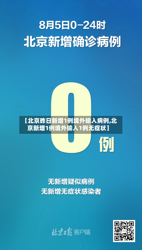 【北京昨日新增1例境外输入病例,北京新增1例境外输入1例无症状】-第2张图片