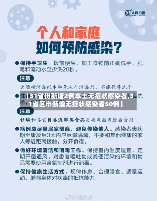 【31省份新增2例本土无症状感染者,31省区市新增无症状感染者50例】