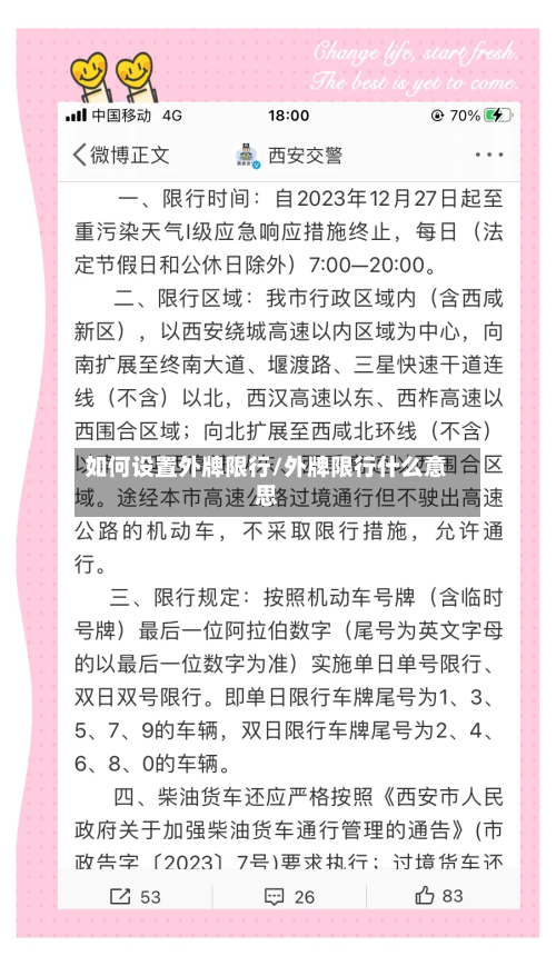 如何设置外牌限行/外牌限行什么意思-第2张图片