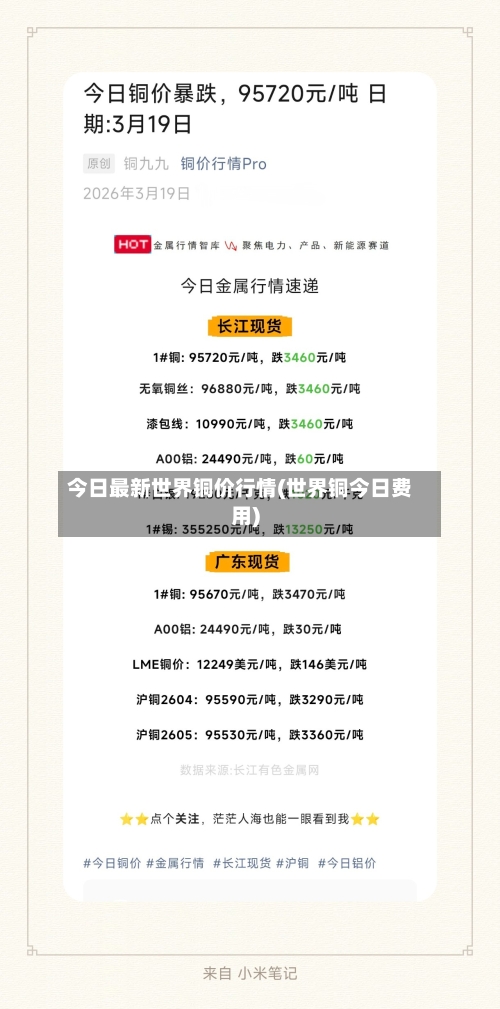 今日最新世界铜价行情(世界铜今日费用)-第2张图片