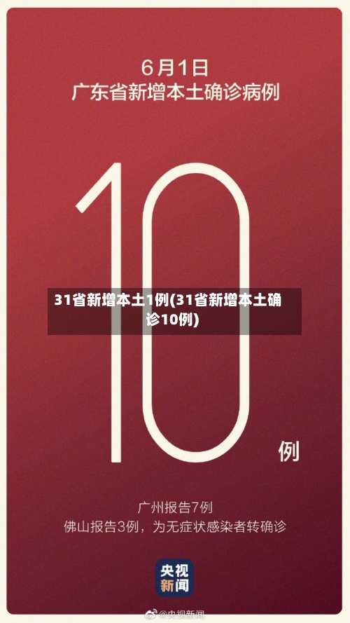 31省新增本土1例(31省新增本土确诊10例)