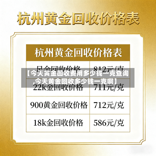 【今天黄金回收费用多少钱一克查询,今天黄金回收多少钱一克啊】