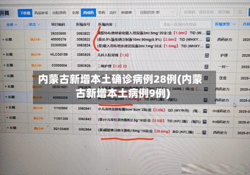内蒙古新增本土确诊病例28例(内蒙古新增本土病例9例)