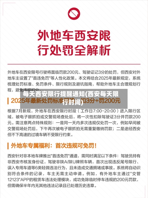 每天西安限行提醒通知(西安每天限行时间)-第3张图片