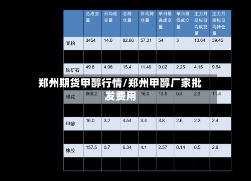 郑州期货甲醇行情/郑州甲醇厂家批发费用-第3张图片