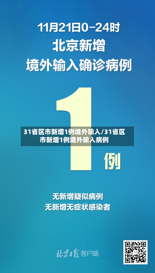 31省区市新增1例境外输入/31省区市新增1例境外输入病例-第2张图片
