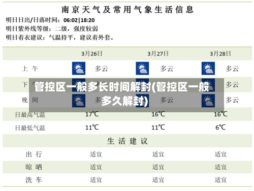 管控区一般多长时间解封(管控区一般多久解封)