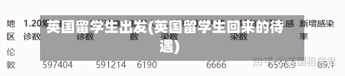 英国留学生出发(英国留学生回来的待遇)