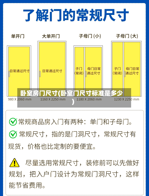 卧室房门尺寸(卧室门尺寸标准是多少)-第2张图片