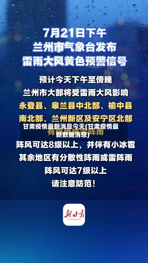 甘肃疫情最新消息今天(甘肃疫情最新数据消息)-第2张图片