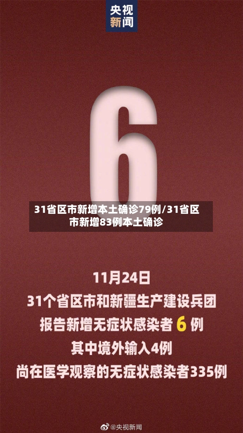 31省区市新增本土确诊79例/31省区市新增83例本土确诊-第2张图片
