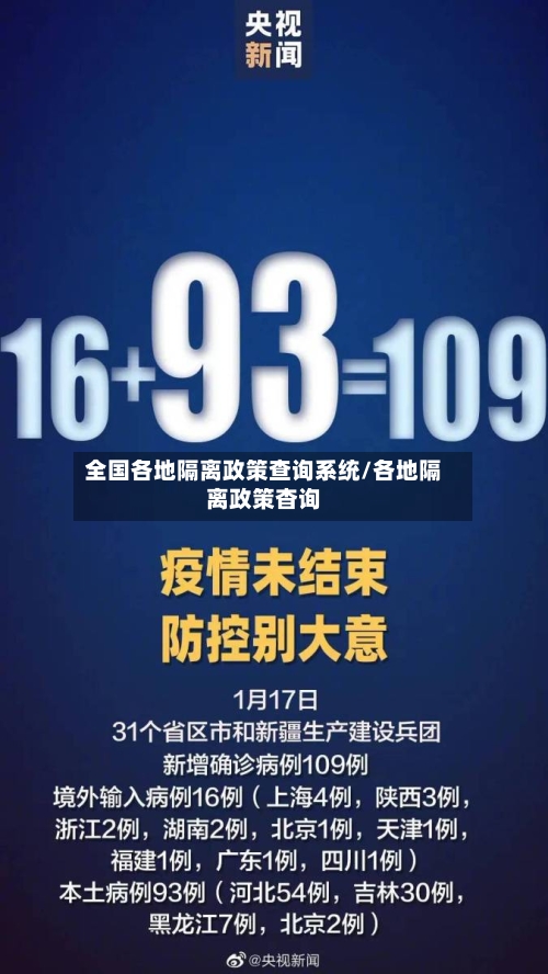 全国各地隔离政策查询系统/各地隔离政策杳询-第2张图片