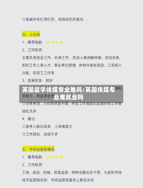英国留学传媒专业难吗/英国传媒专业难就业吗-第3张图片