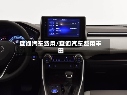 查询汽车费用/查询汽车费用丰田-第2张图片