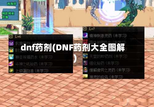 dnf药剂(DNF药剂大全图解)
