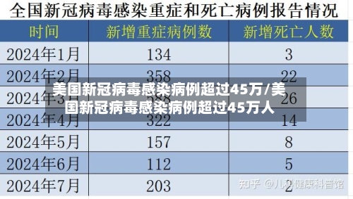 美国新冠病毒感染病例超过45万/美国新冠病毒感染病例超过45万人-第2张图片