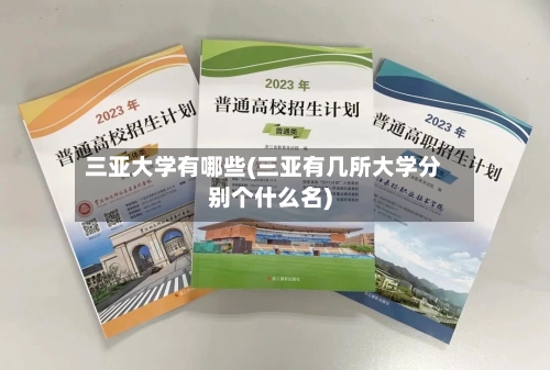 三亚大学有哪些(三亚有几所大学分别个什么名)-第2张图片