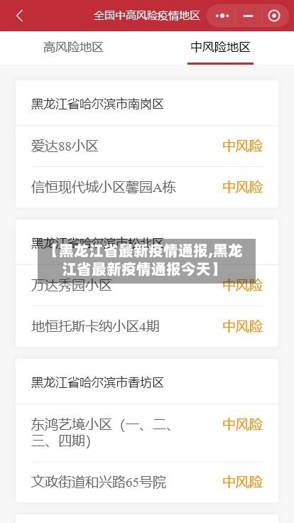 【黑龙江省最新疫情通报,黑龙江省最新疫情通报今天】-第2张图片