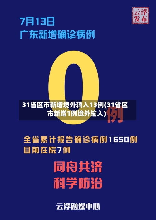 31省区市新增境外输入13例(31省区市新增1例境外输入)