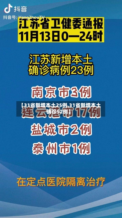 【31省新增本土25例,31省新增本土确诊52例】