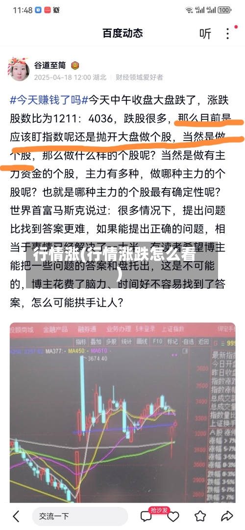 行情涨(行情涨跌怎么看)