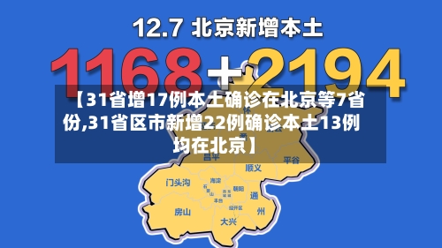 【31省增17例本土确诊在北京等7省份,31省区市新增22例确诊本土13例 均在北京】-第2张图片