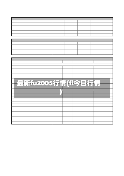 最新fu2005行情(fl今日行情)