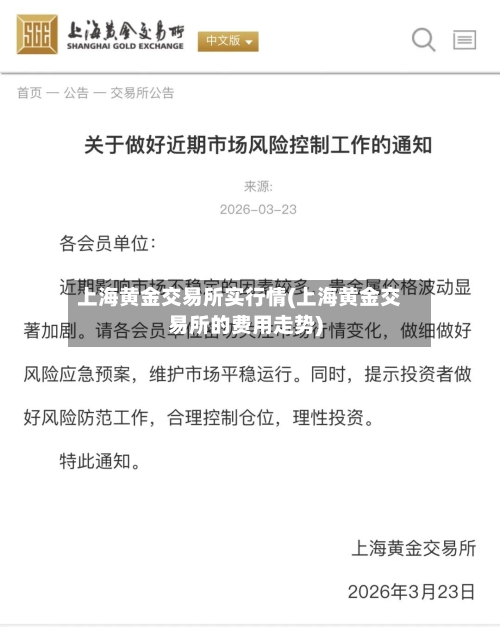 上海黄金交易所实行情(上海黄金交易所的费用走势)