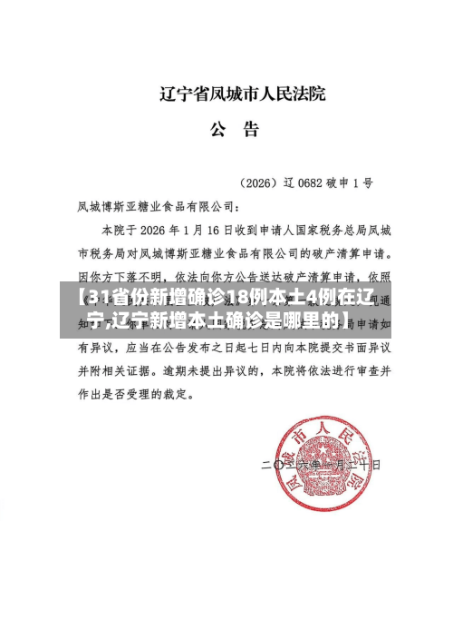 【31省份新增确诊18例本土4例在辽宁,辽宁新增本土确诊是哪里的】-第2张图片