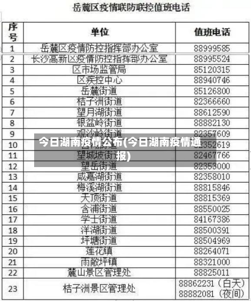 今日湖南疫情公布(今日湖南疫情通报)-第2张图片