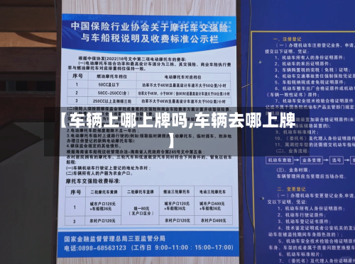【车辆上哪上牌吗,车辆去哪上牌】