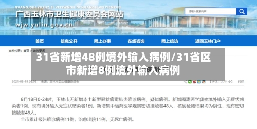 31省新增48例境外输入病例/31省区市新增8例境外输入病例-第2张图片