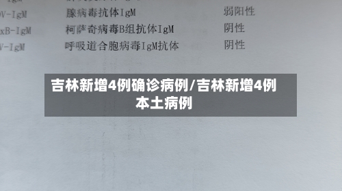 吉林新增4例确诊病例/吉林新增4例本土病例