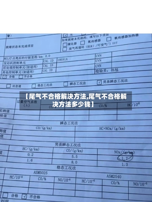【尾气不合格解决方法,尾气不合格解决方法多少钱】-第3张图片