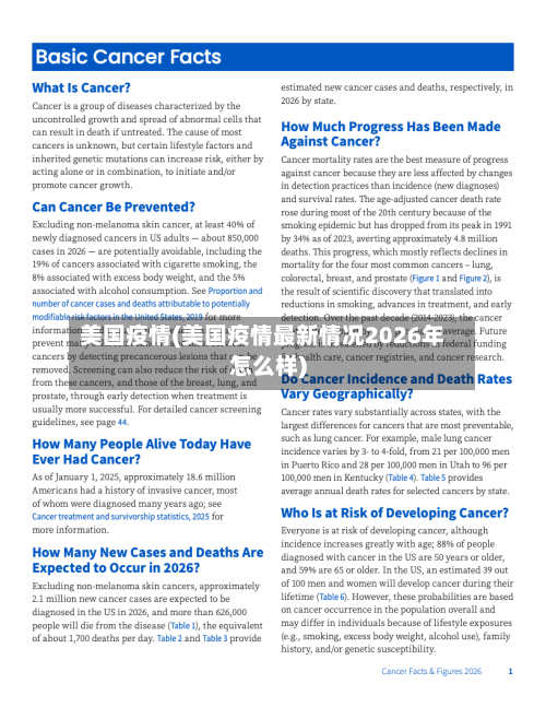 美国疫情(美国疫情最新情况2026年怎么样)