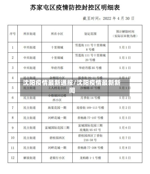 沈阳疫情最新通报/沈阳疫情最新新闻-第2张图片