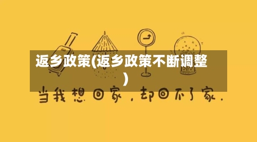 返乡政策(返乡政策不断调整)