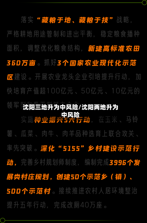 沈阳三地升为中风险/沈阳两地升为中风险
