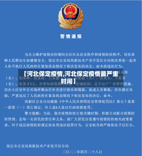 【河北保定疫情,河北保定疫情最严重时间】-第2张图片