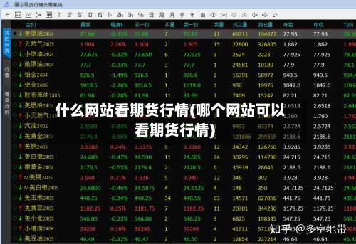 什么网站看期货行情(哪个网站可以看期货行情)